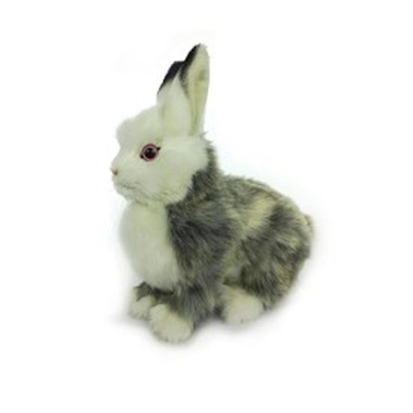 Hansa 9 in. Bunny Jacqard Plush Toys 7848